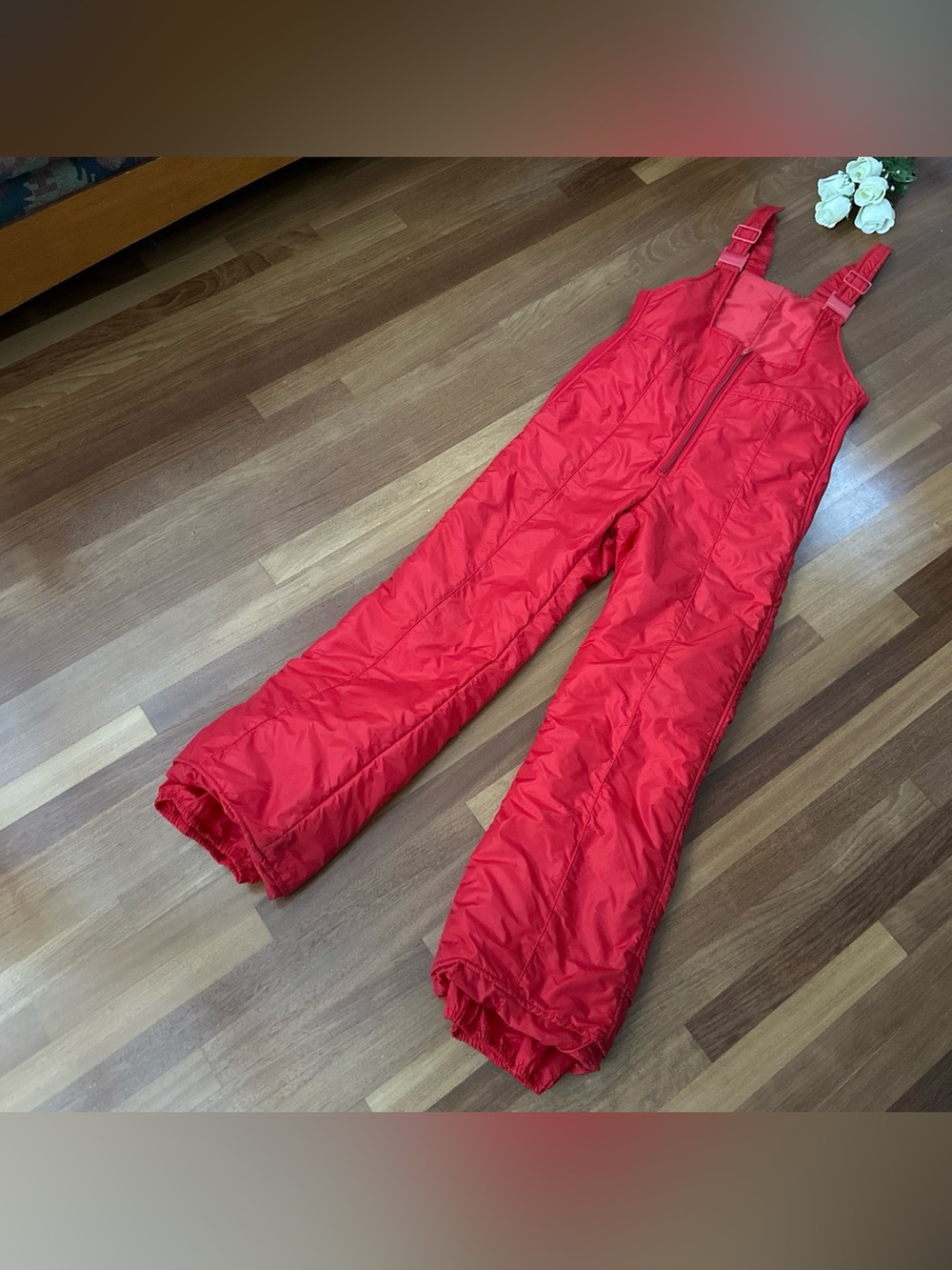 Ellesse Red Insulated Jumpsuit Bib